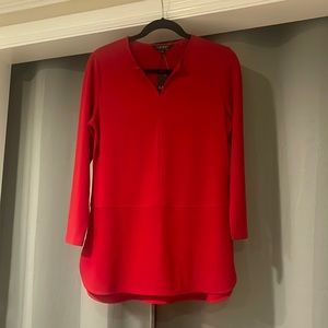 Ralph Lauren red long sleeve blouse size M